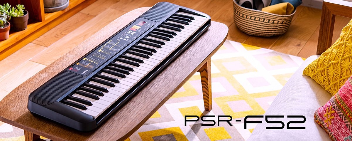 Yamaha PSR-F52 Digital Keyboard, Black - Worldshop