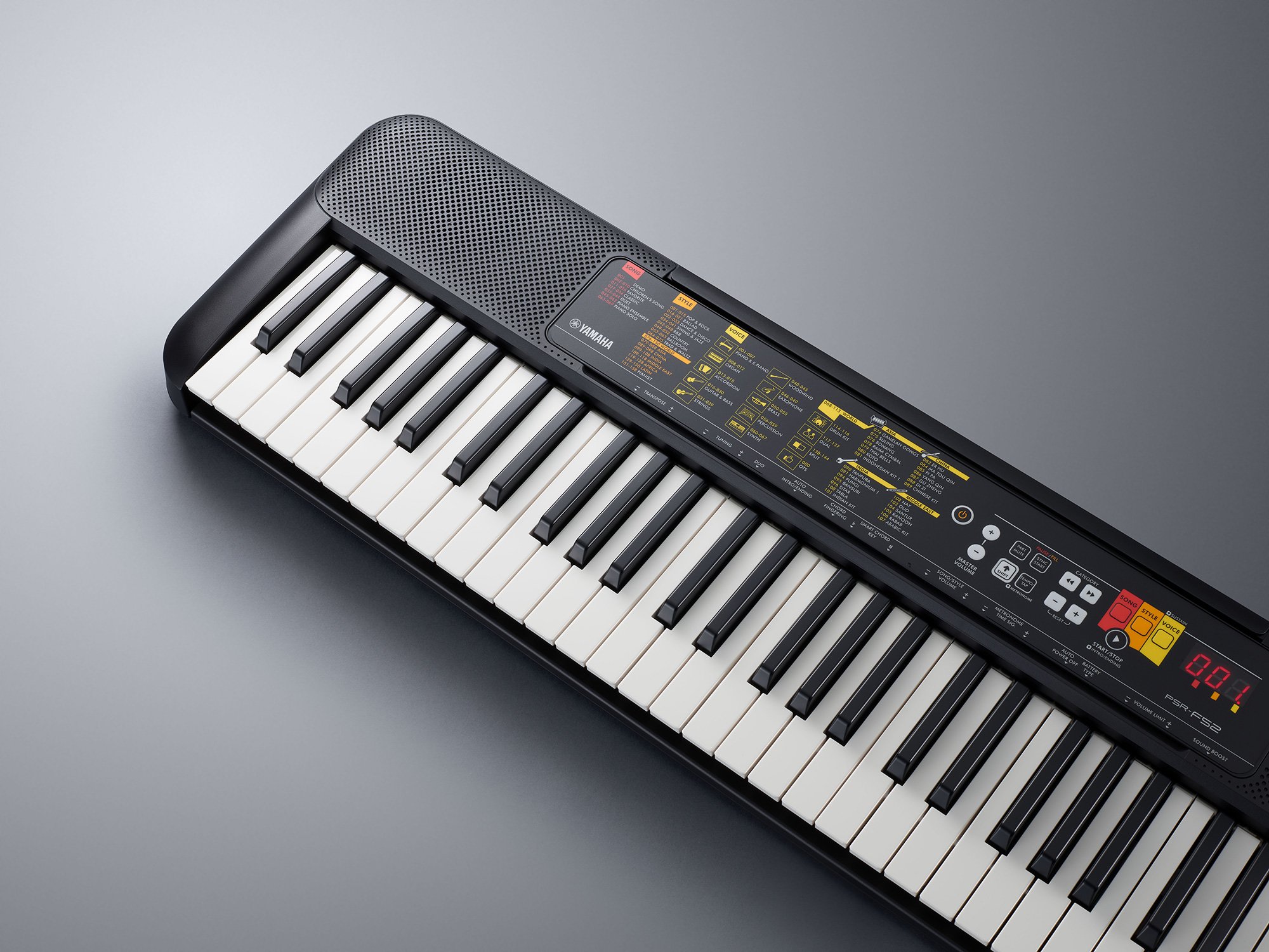 Yamaha PSR-F52 clavier