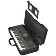 The keyboard fits into the Yamaha keyboard bag SC-KB650, and the music rest that comes with the keyboard fits into the bag.