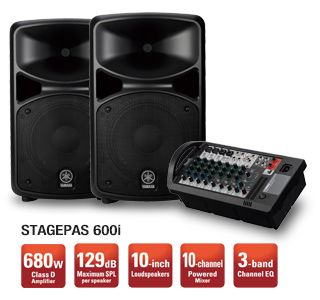 Yamaha stagepas hot sale 600i subwoofer