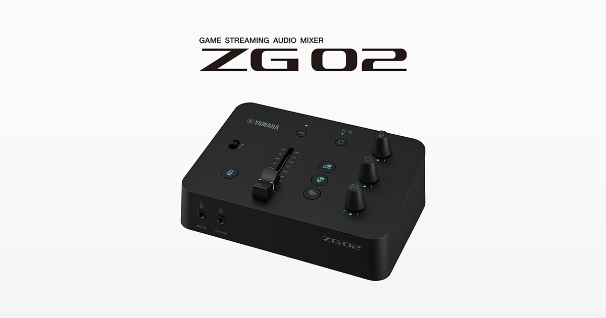 Introducing Yamaha's ZG02 Game-Streaming Audio Mixer - Yamaha 
